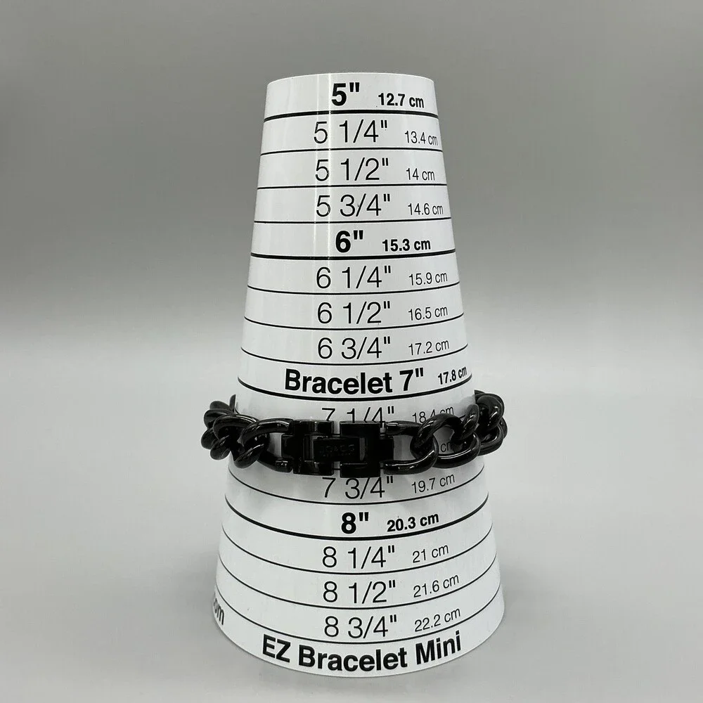 SO&CO Womens Watch 18mm Black Dial Crystal Bezel Chain Bracelet New Battery 7.5